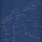 Blueprint Railroad Route Map, Philadelphia & Erie RR, Conductor's Notes, Civil War Era c.1864