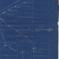 Blueprint Railroad Route Map, Philadelphia & Erie RR, Conductor's Notes, Civil War Era c.1864