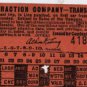 Toledo Traction Company Transfer Ticket, Railroad Receipt c.1897