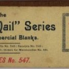 Commercial Receipt Book, Notes No. 547, The U.S. Mail Series c.1879