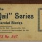 Commercial Receipt Book, Notes No. 547, The U.S. Mail Series c.1879