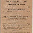 Mast, Foos & Co. Metal Equipment Price List, Springfield Ohio c.1883