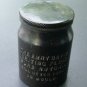 Screw Top Travel Inkwell, Emry Davis Pure Nutcall Writing Fluid, New York City c.1870