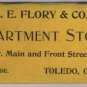Pocket Diary Giveaway, L.E. Flory & Co. Department Store of Toledo Ohio c.1900