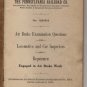 Pennsylvania Railroad Air Brake Exam Questions Book c.1916