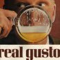Schlitz Beer Ad, Real Gusto in Full Color c.1962