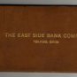 East Side Bank Company Check Books, Toledo Ohio, Brown & Tan Leather c.1890