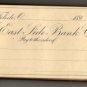 East Side Bank Company Check Books, Toledo Ohio, Brown & Tan Leather c.1890