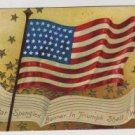 Patriotic Postcard, American Flag & The Star Spangled Banner in Triumph Shall Wave c.1908