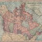 Map of The Dominion of Canada, C.S. Hammond Atlas, Full Color c.1910