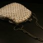Wahlbag Rhinestone Studded Handbag, Silver Lame c.1940