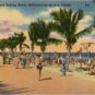 Hollywood-by-the-Sea Florida Postcard, Boardwalk and Beach, Full Color c.1950