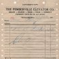 Pemberville Elevator & Lumber Company's Receipts and Envelope, Pemberville Ohio c.1920