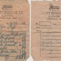 Pemberville Elevator & Lumber Company's Receipts and Envelope, Pemberville Ohio c.1920
