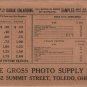 Kodak, Gross Photo Supply Co. Documents, Toledo Ohio c.1940