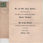 Announcements, Invitations & Autograph Books, 14 Pieces c.1891 - 1954