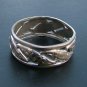 Uncas Sterling Ring, Cutout Flower & Leaf Pattern c.1930
