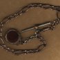 Watch Chain T-Bar & Carnelian Intaglio Fob c.1890