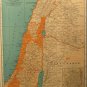 Map of Palestine, Rand McNally for Collier's World Atlas, Four Color c.1949