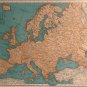 Map of Europe, Rand McNally, Collier's World Atlas, Four Color c.1949