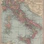Map of Italy, C.S. Hammond & Co. Atlas, Full Color c.1910