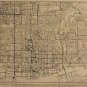 Map of Toronto, Rand McNally & Co., Collier's World Atlas, Black & White c.1949