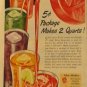 Kool-Aid Drink Mix Ad, Shows Packet of Mix, Pitcher and Glasses, Full Color c.1951