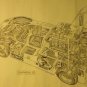 Automotive Cutaway Prints by James A. Allington, Shell Oil Co. Giveaways c.1967