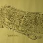 Automotive Cutaway Prints by James A. Allington, Shell Oil Co. Giveaways c.1967