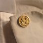 Scrollwork Cufflinks, Etched B & Rose Gold Accents c.1900