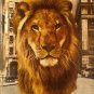 Dreyfus Fund Ad, Lion on NYC Street, Color c.1951