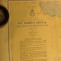 Lake Huron Survey Map, Drummond Island Michigan, St. Marys River No. 61, Color c.1955
