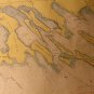 Lake Huron Survey Map, Les Cheneaux Islands Michigan No. 601, Color, 36 x 48 c.1955