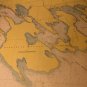 Lake Huron Survey Map, Les Cheneaux Islands Michigan No. 601, Color, 36 x 48 c.1955