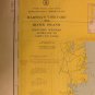 Geodetic Coast Map of MA & RI, Martha's Vineyard & Block Island, Cape Cod Canal, Color c.1962