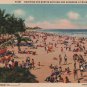 Miami Beach Florida Postcard, Swimming and Sunshine, Temperature Today is __ c.1933