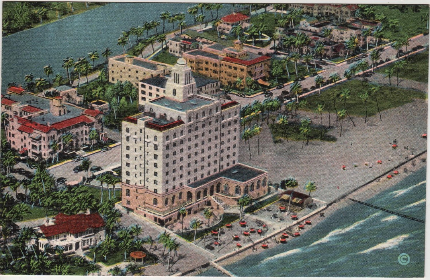 MIAMI BEACH, FL Fairfax Hotel and Apartments Postcard