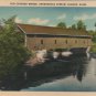 Bangor Maine Postcard, Kenduskeag Stream Covered Bridge, Full Color c.1939