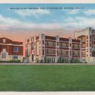 Macon Georgia Postcard, Miller High School & Gymnasium, Full Color c.1939
