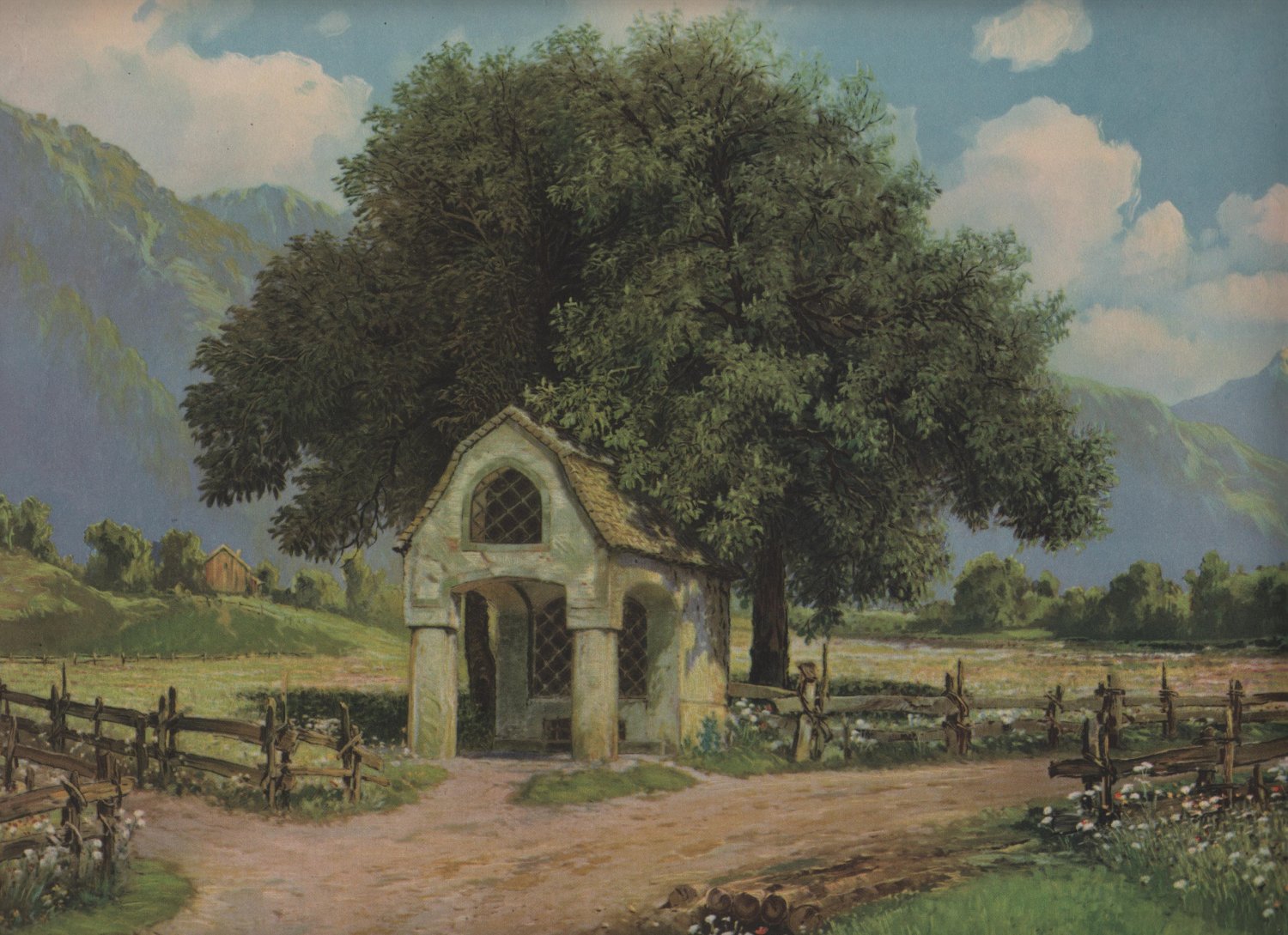 In The Valley by Hans Frahm, Pictorial Review Color Print c.1925
