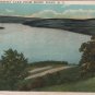 New York Landscape Postcard, Keuka Lake from Bluff Point, Full Color c.1927