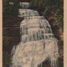 New York Landscape Postcard, Chequaga Falls at Montour Falls, Full Color c.1936