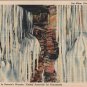 Coudersport Pennsylvania Postcard, Ice Mine Interior, Full Color c.1938