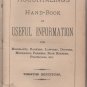 Chas. E. Houghtaling's Handbook of Useful Information, 10th Ed. c.1884