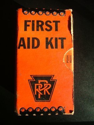 Authentic Pennsylvania Railroad First Aid Kit c.1963
