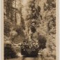 California Postcard, Gravity Ride at Mt. Tamalpais & Muir Woods Railway, Real Photo c.1926