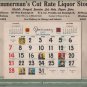 Christmas Advertising Calendar Giveaway, Zimmerman's Liquor Store, Dearborn Chicago c.1962
