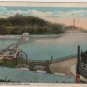 Cincinnati Ohio Postcard, Reservoir at Eden Park, Full Color c.1930