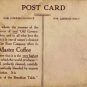 The Bour Company Postcard Giveaway, Old Government Java & Old Master Coffee c.1900