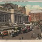 New York City Postcard, The Public Library and Fifth Avenue c.1925